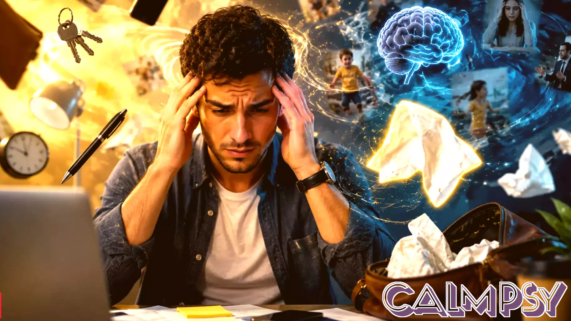 Psychology says people who constantly lose their handkerchiefs aren't forgetful, their brains may be overw